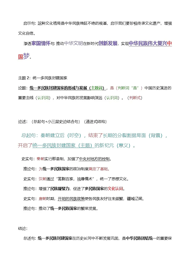 2025年高考历史考前冲刺：历史小论文10例详解 学案第2页