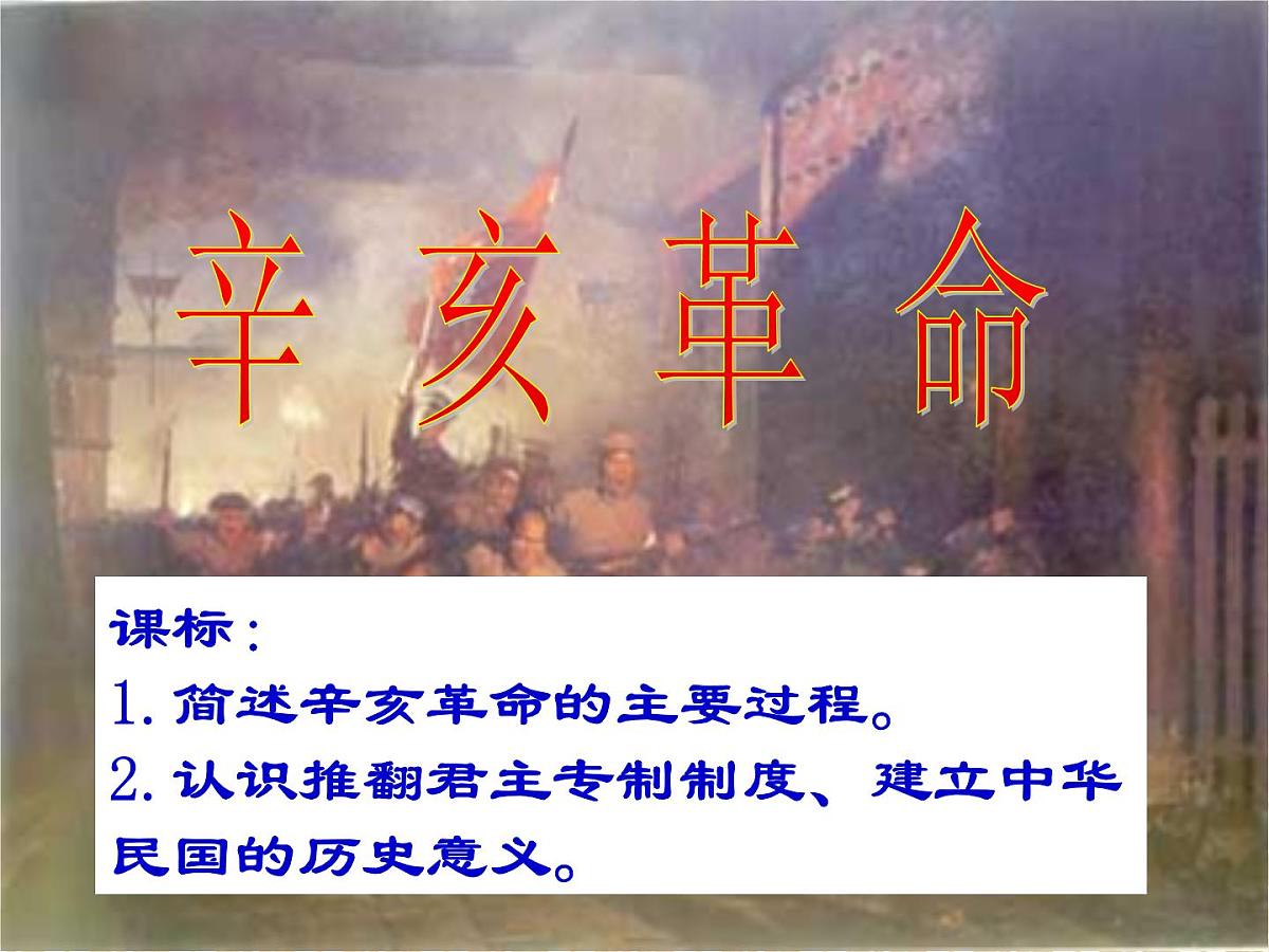 人民版高中历史必修1 3-2《辛亥革命》课件第4页