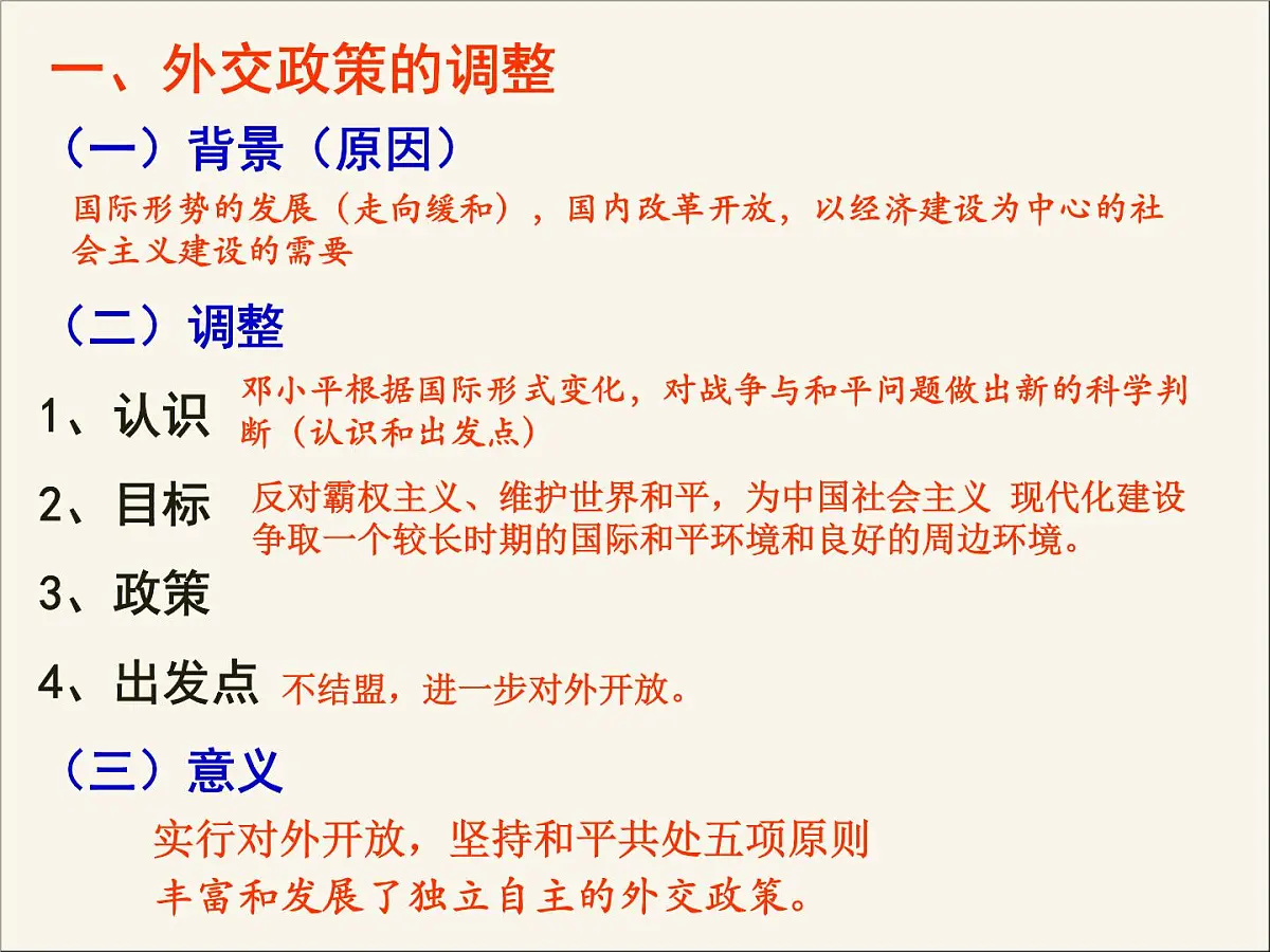 人民版高中历史必修1 5-3《新时期的外交政策与成就》课件第3页