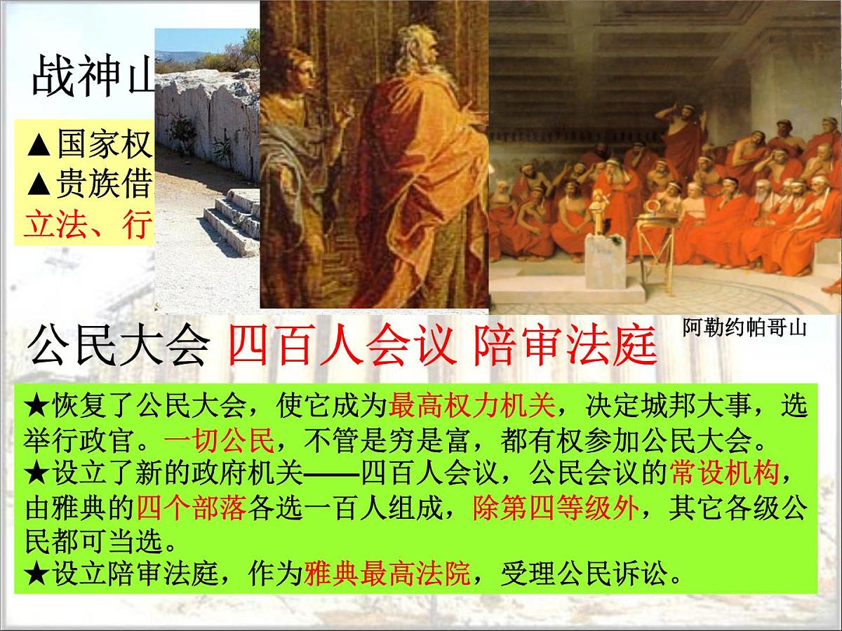 人民版高中历史必修1 6-2《卓尔不群的雅典》基础知识课件第7页