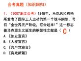 人民版高中历史必修1 专题八解放人类的阳光大道单元复习课件