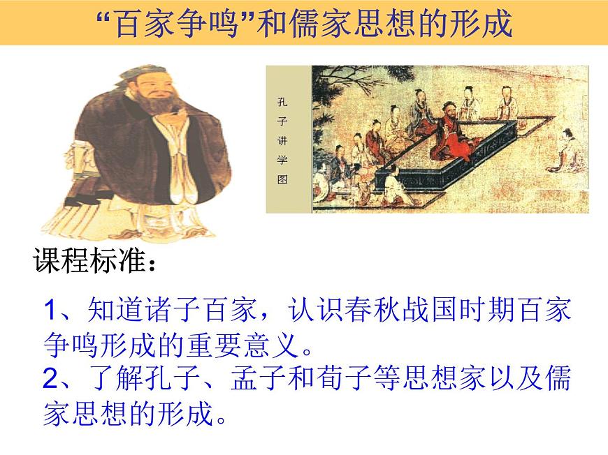 人民版高中历史必修3 1-1《百家争鸣》知识梳理型课件第3页