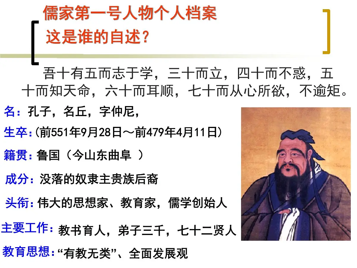 人民版高中历史必修3 1-1《百家争鸣》知识梳理型课件第3页