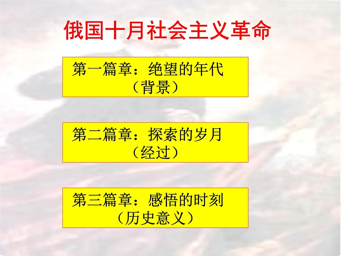 人民版高中历史必修1 8-3《俄国十月社会主义革命》知识探究课件第3页