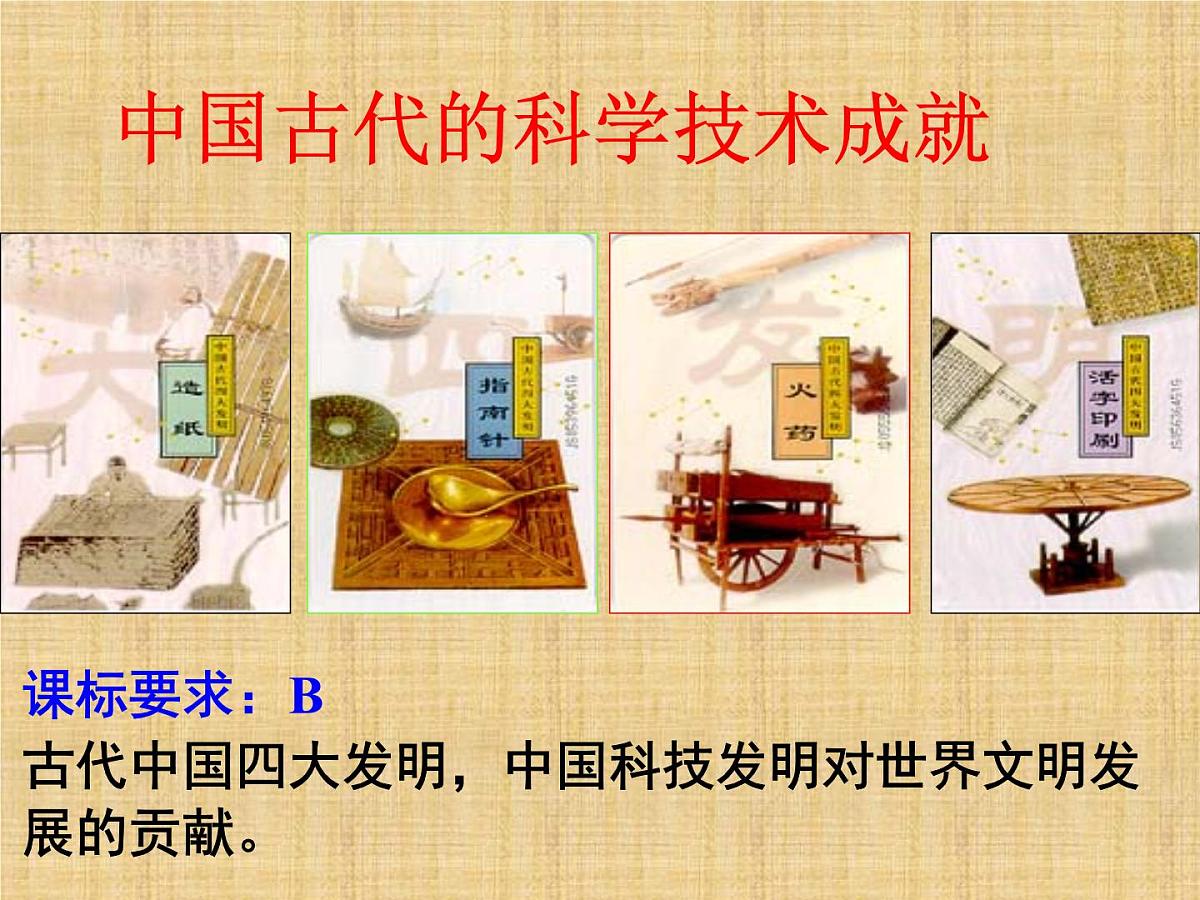人民版高中历史必修3 2-1《中国古代的科学技术成就》知识梳理型课件第2页