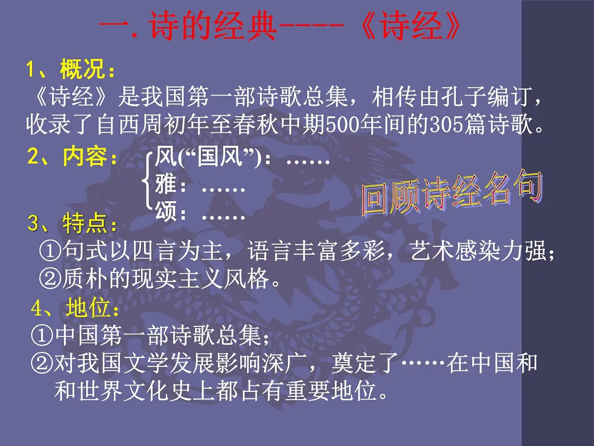 人民版高中历史必修3 2-3《中国古典文学的时代特色》课件第3页
