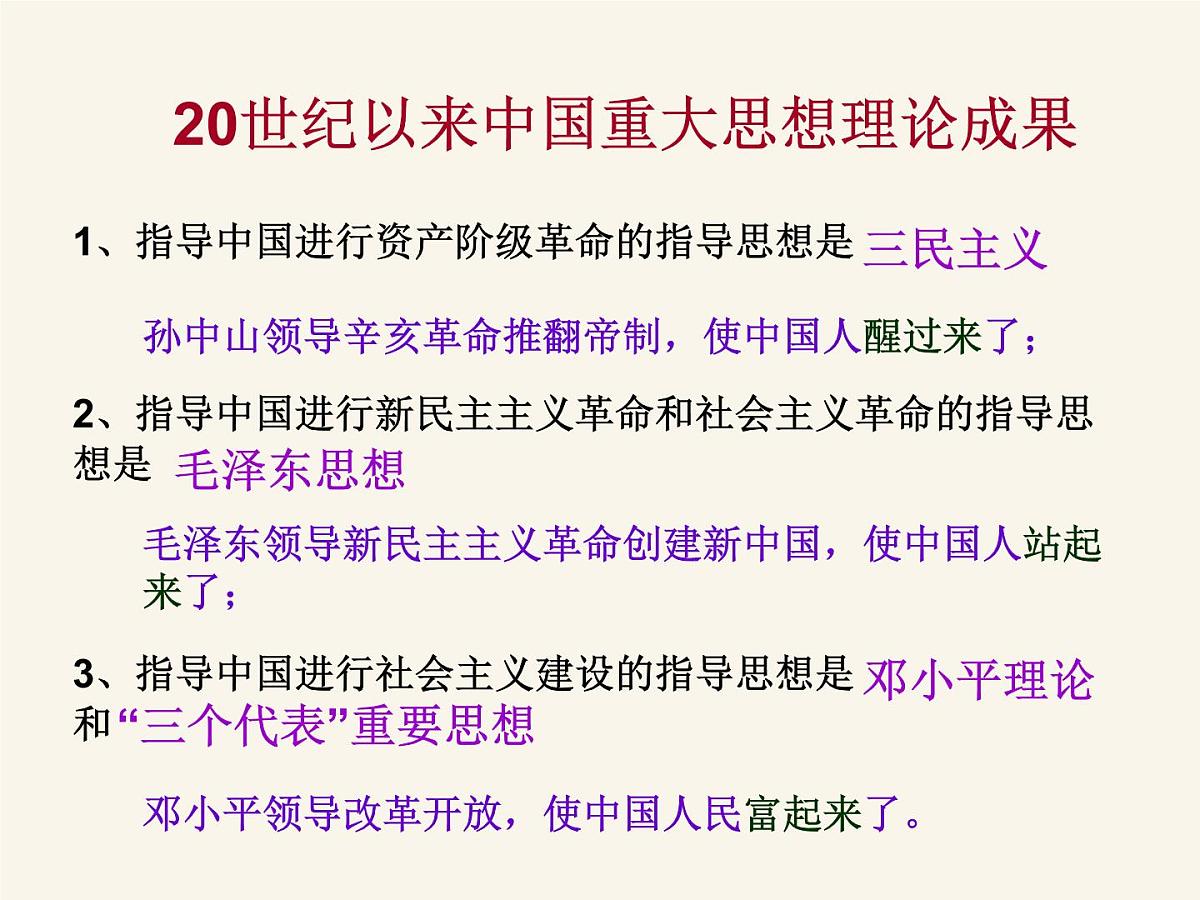 人民版高中历史必修3 4-1《孙中山的三民主义》课件第3页
