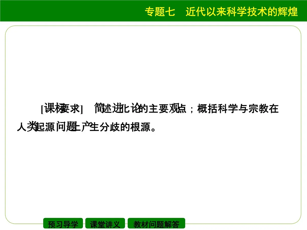 人民版高中历史必修3 7-2《追寻生命的起源》课件第2页