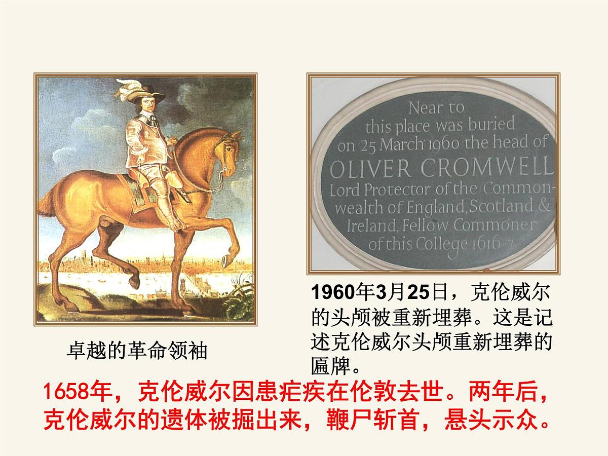 人民版高中历史选修4 3-1《英国资产阶级革命与克伦威尔》课件第2页
