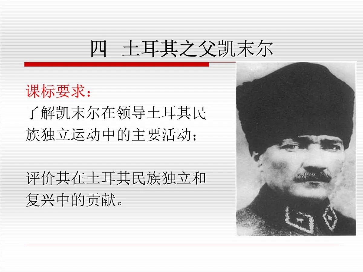 人民版高中历史选修4 4-4《“土耳其之父”凯末尔》课件第1页