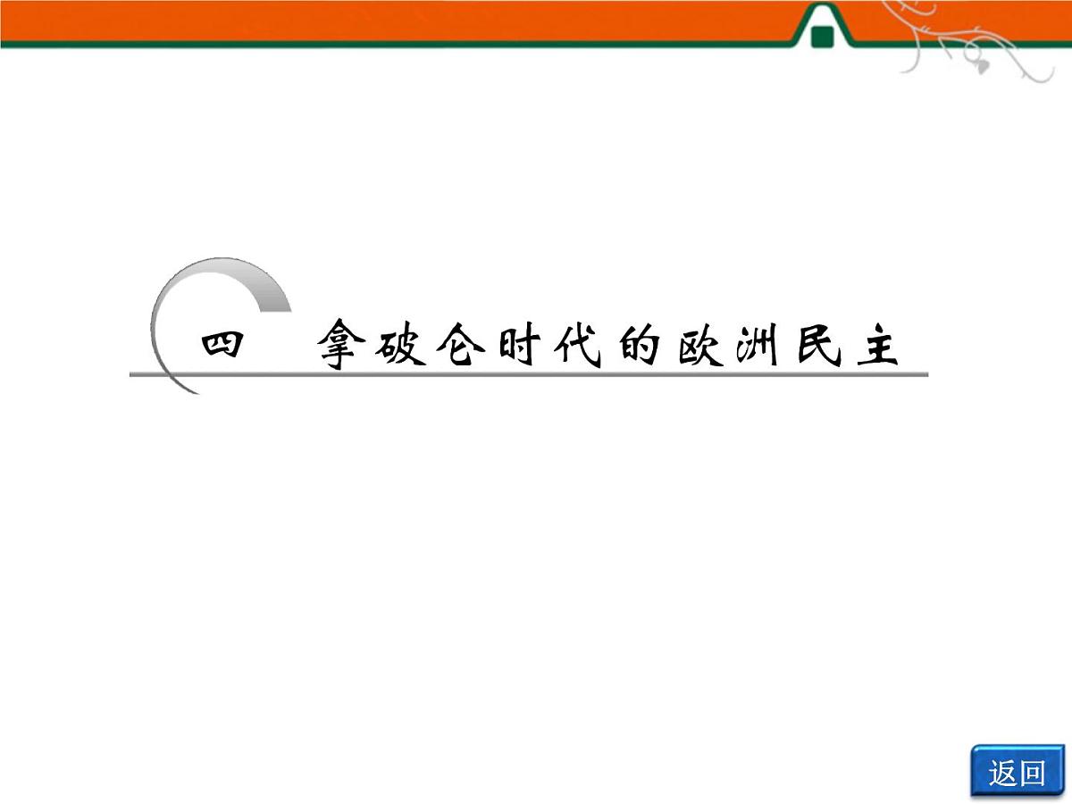 人民版高中历史选修2 3-4《拿破仑时代的欧洲民主》课件第6页