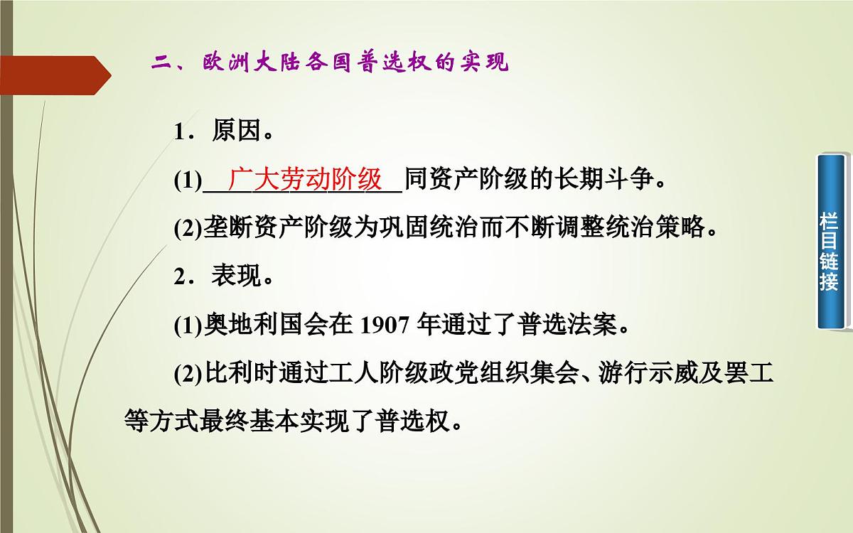 人民版高中历史选修2 4-1《欧美民主政治的扩大》课件第8页
