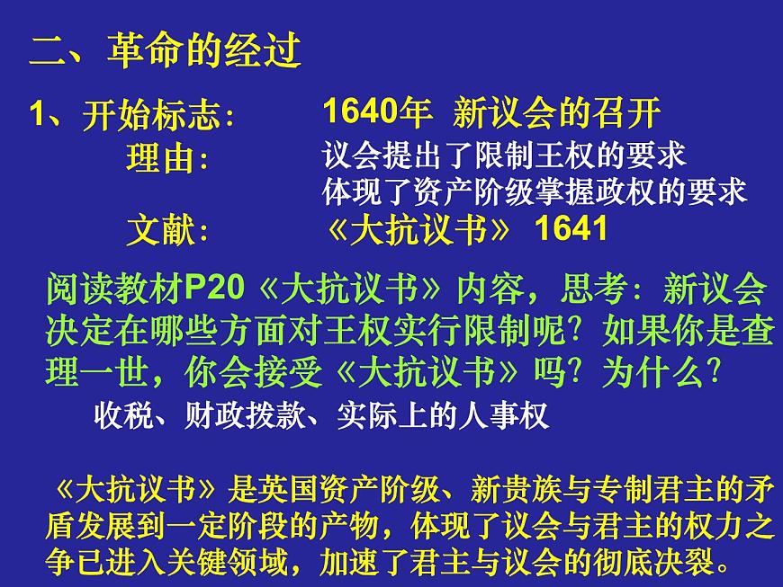 岳麓版高中历史选修2 2-4《英国资产阶级革命》课件第7页