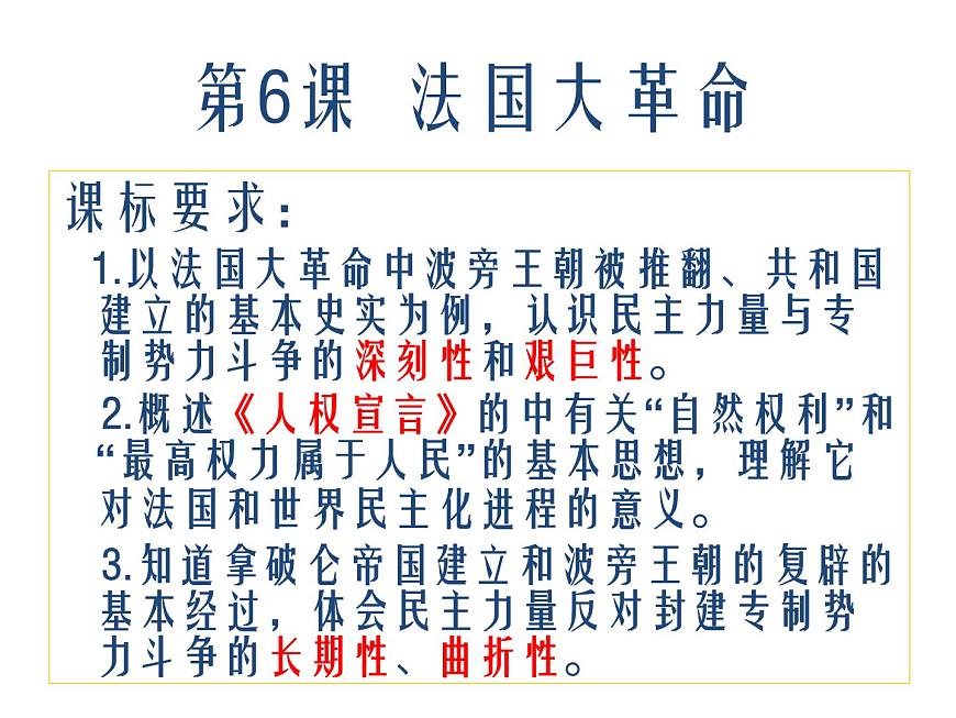 岳麓版高中历史选修2 2-6《法国大革命》课件第4页