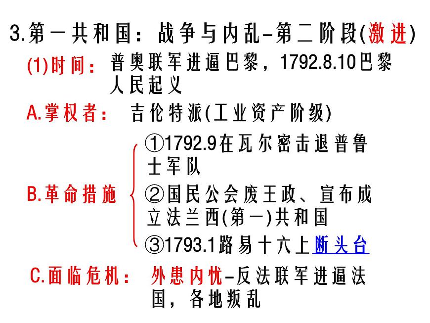 岳麓版高中历史选修2 2-6《法国大革命》课件第8页
