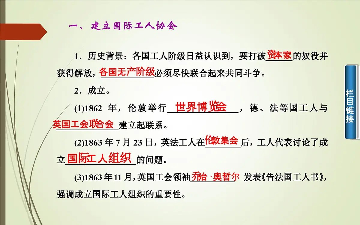 人民版高中历史选修2 5-3《全世界无产者，联合起来》课件第5页