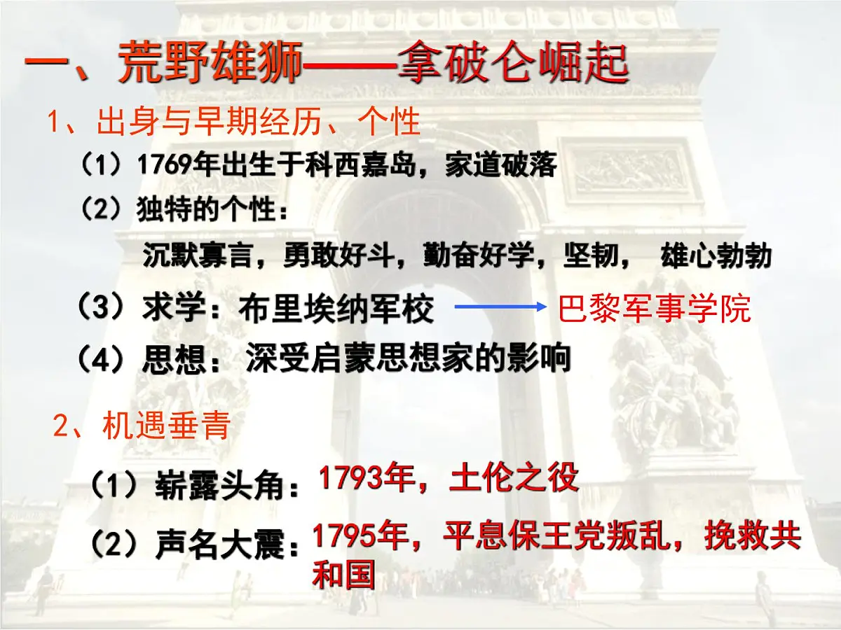 人民版高中历史选修4 3-4《“军事天才”拿破仑·波拿巴》课件第4页