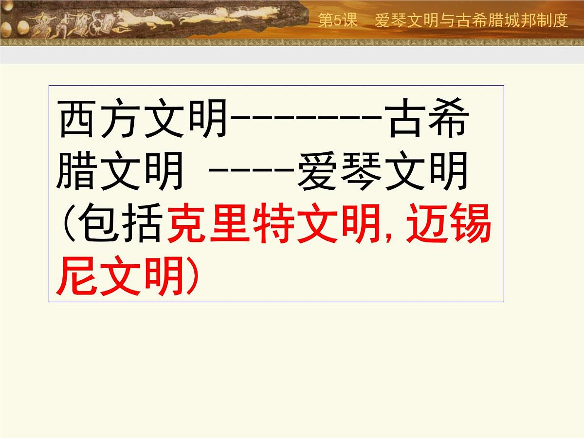 岳麓版高中历史必修1 2-5《爱琴文明与古希腊城邦制度》课件第7页