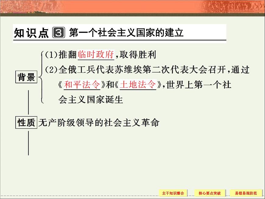 岳麓版高中历史必修1 5-19《俄国十月社会主义革命》课件第8页