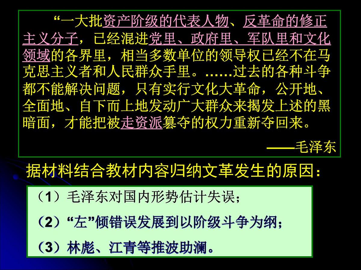 岳麓版高中历史必修1 6-22《社会主义政治建设的曲折发展》课件第5页