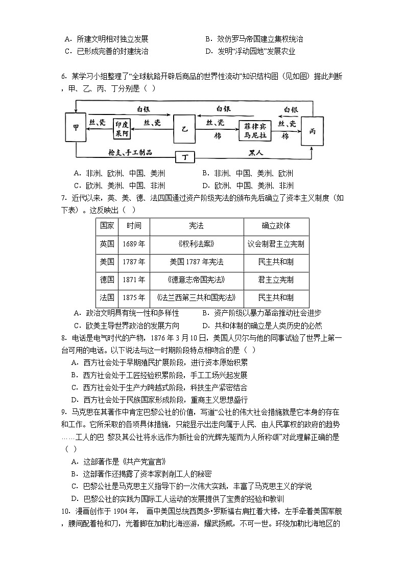 江苏省五市十一校2024-2025学年高一下学期5月阶段联考历史（选修）试题.（解析版）第2页