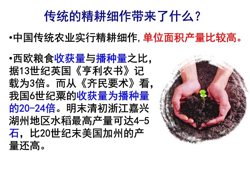 岳麓版高中历史必修2 1-1《精耕细作农业生产模式的形成》课件第3页