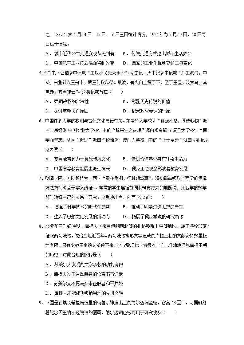 2024—2025学年度湖北省十堰市六县市一中教联体高二第二学期期中联考历史试题（含答案）第2页