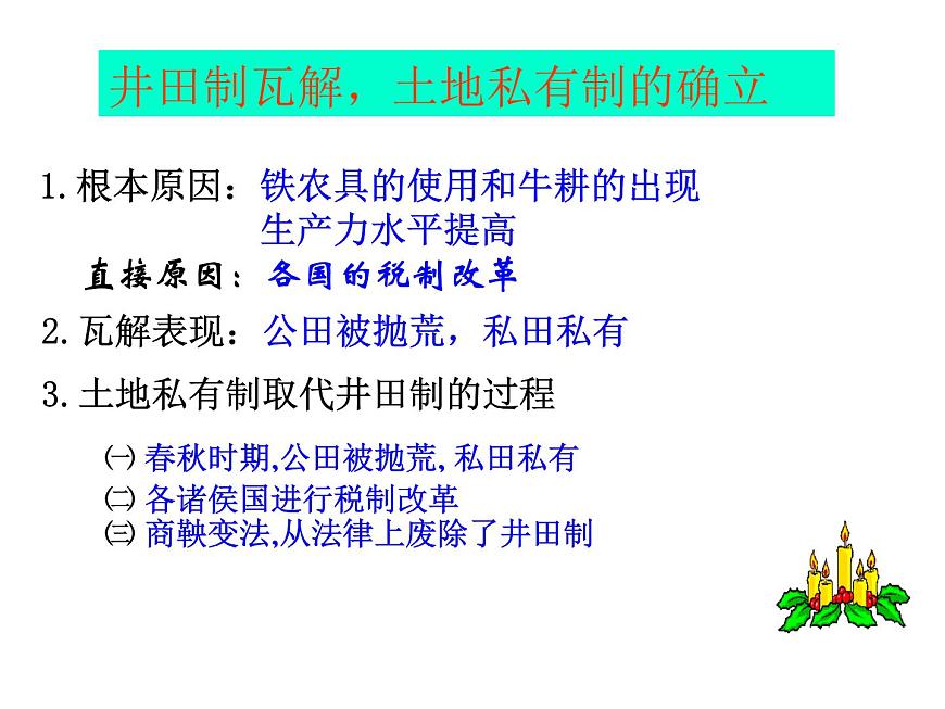 岳麓版高中历史必修2 1-2《中国古代的土地制度》课件第7页