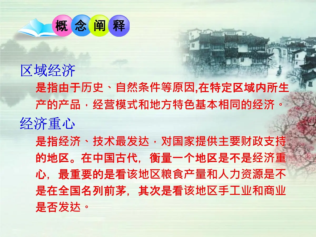 课件—岳麓版高中历史必修2 1-3《区域经济和重心的南移》第5页