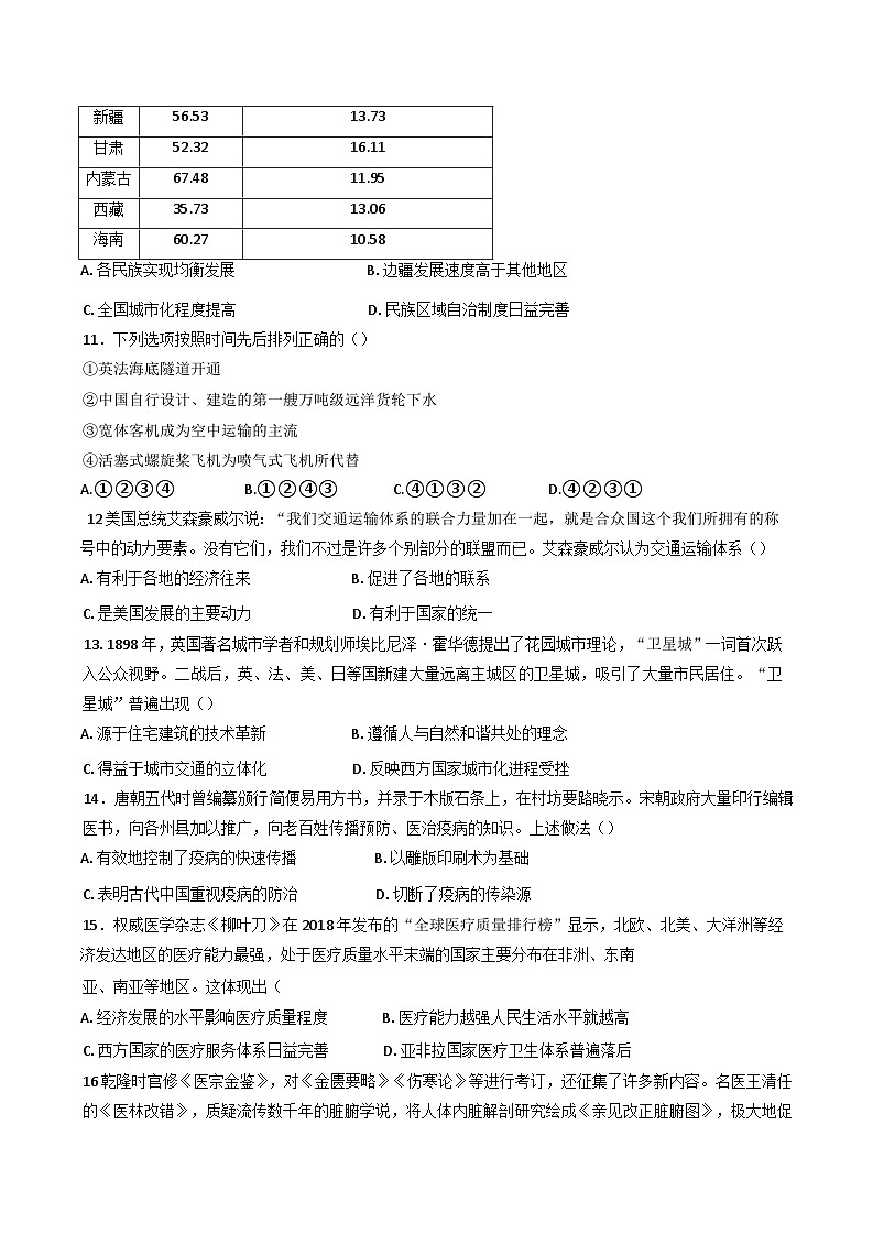 2024—2025学年度云南省玉溪市峨山彝族自治县第一中学高二下学期期中考试历史试题（含答案）第3页