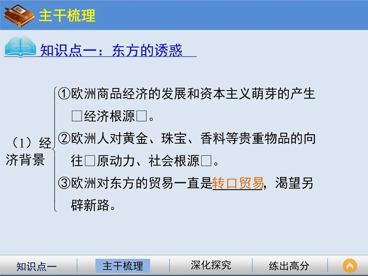 岳麓版高中历史必修2 2-7《新航路的开辟》课件第3页