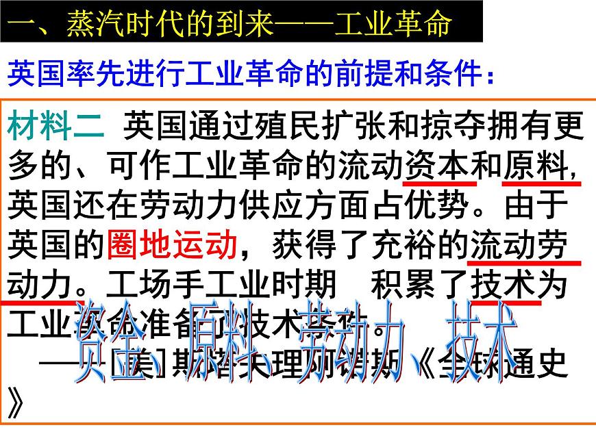岳麓版高中历史必修2 2-9《改变世界的工业革命》课件第7页