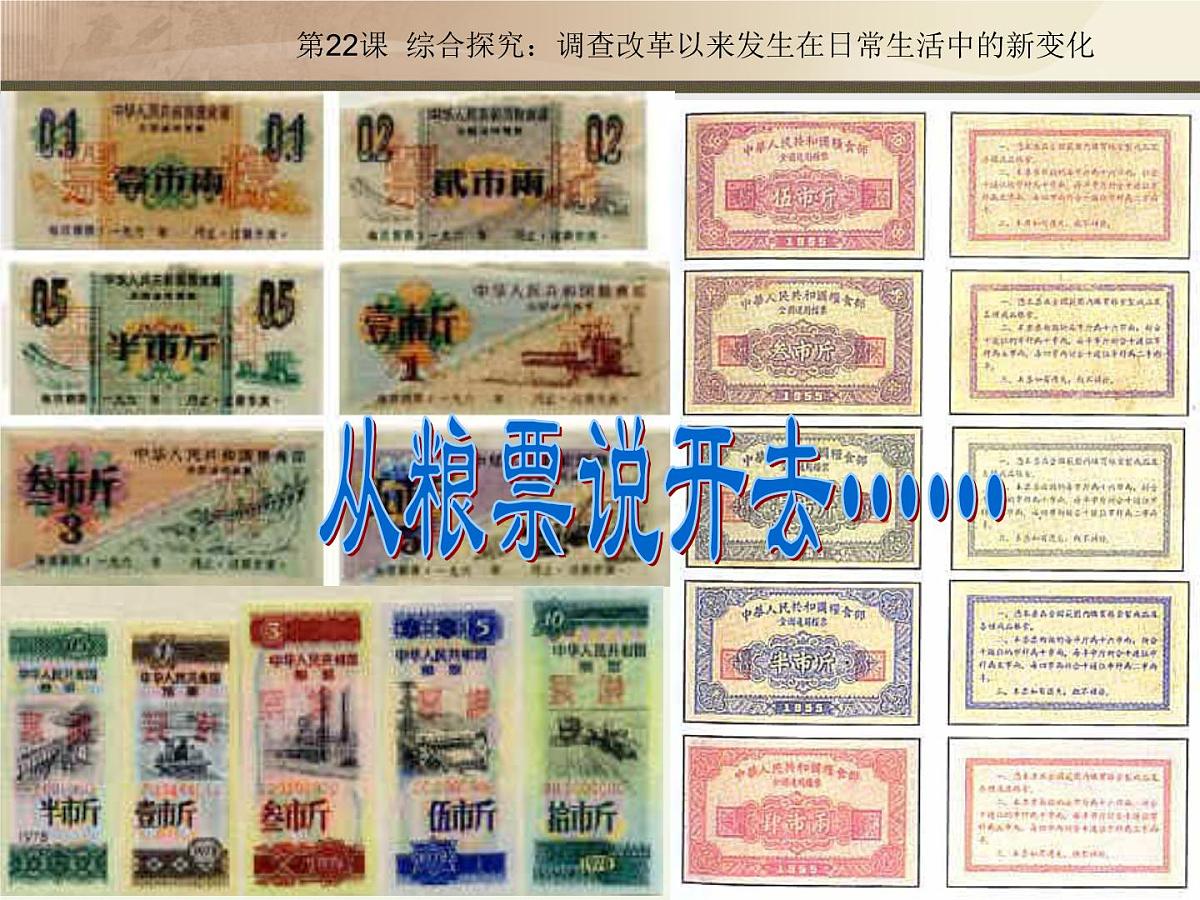 岳麓版高中历史必修2 4-22《综合探究：调查改革以来发生在日常生活中的新变化》课件第3页