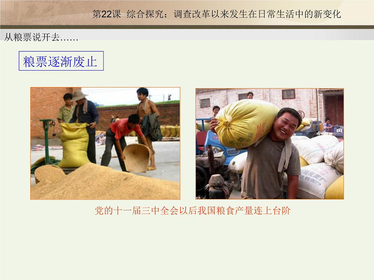 岳麓版高中历史必修2 4-22《综合探究：调查改革以来发生在日常生活中的新变化》课件第5页