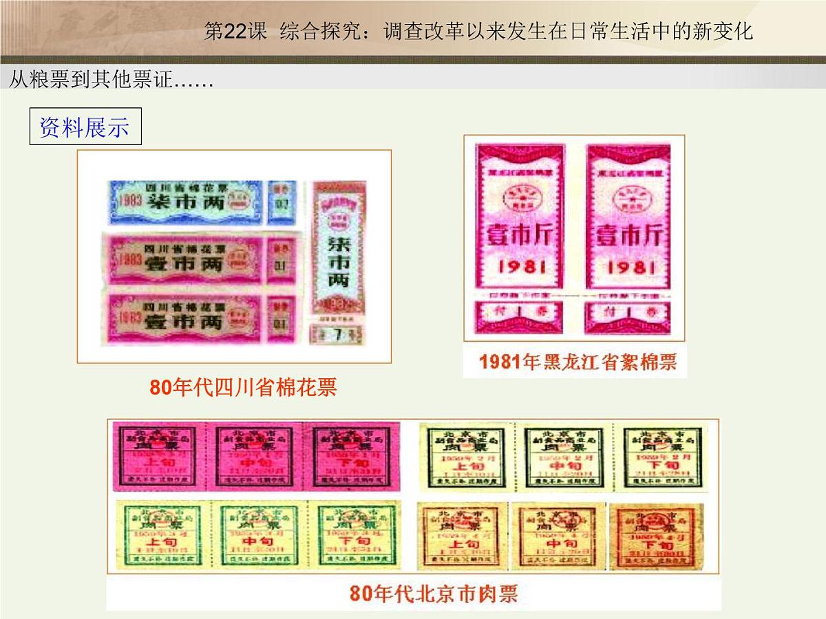 岳麓版高中历史必修2 4-22《综合探究：调查改革以来发生在日常生活中的新变化》课件第8页