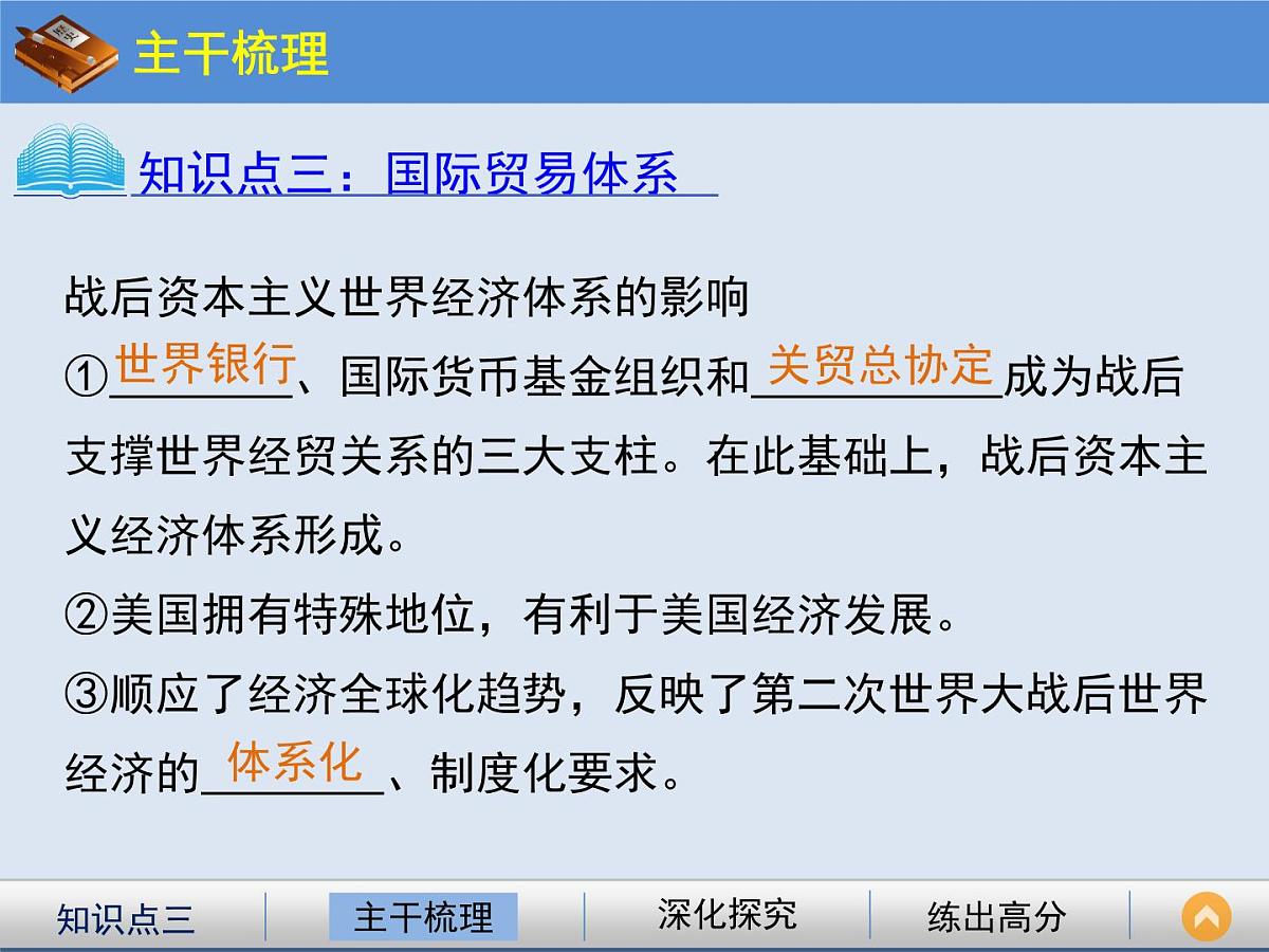 岳麓版高中历史必修2 5-23《战后资本主义世界经济体系的形成》课件第8页