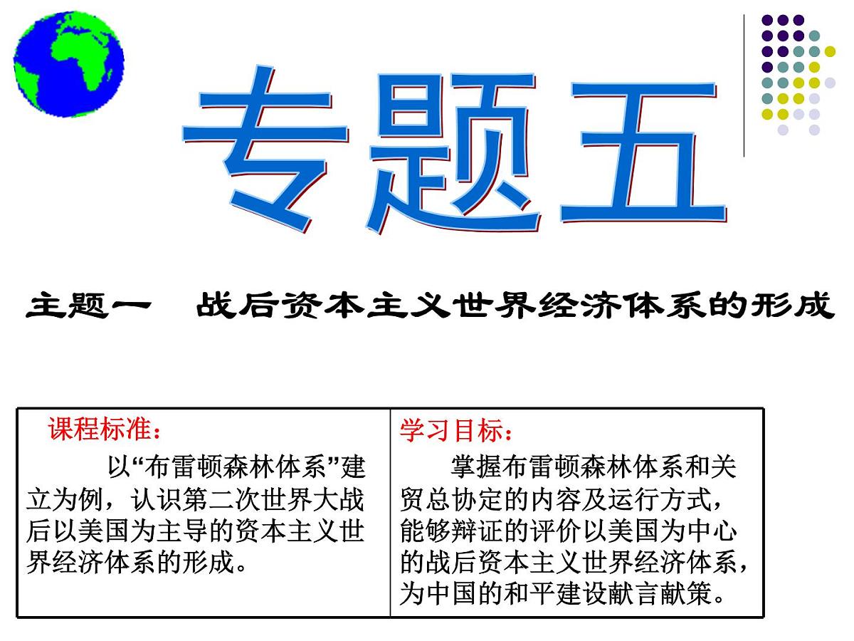 课件—岳麓版高中历史必修2 5-23《战后资本主义世界经济体系的形成》第3页