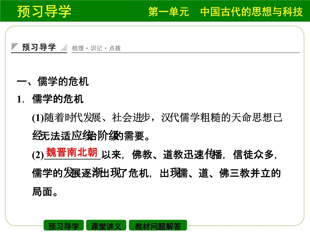 岳麓版高中历史必修3 1-4《宋明理学》课件第3页