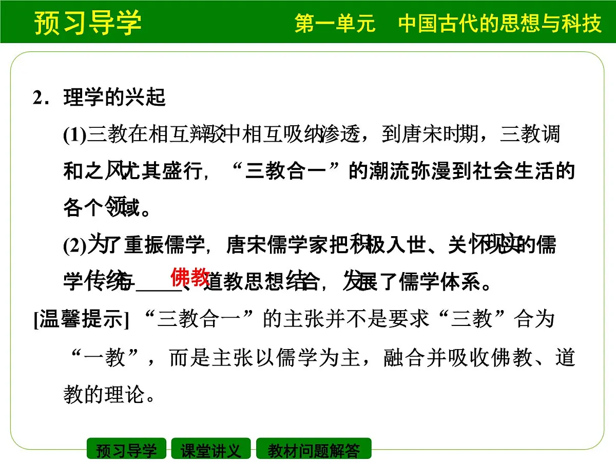 岳麓版高中历史必修3 1-4《宋明理学》课件第4页