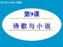 岳麓版必修3 文化发展历程诗歌与小说备课ppt课件