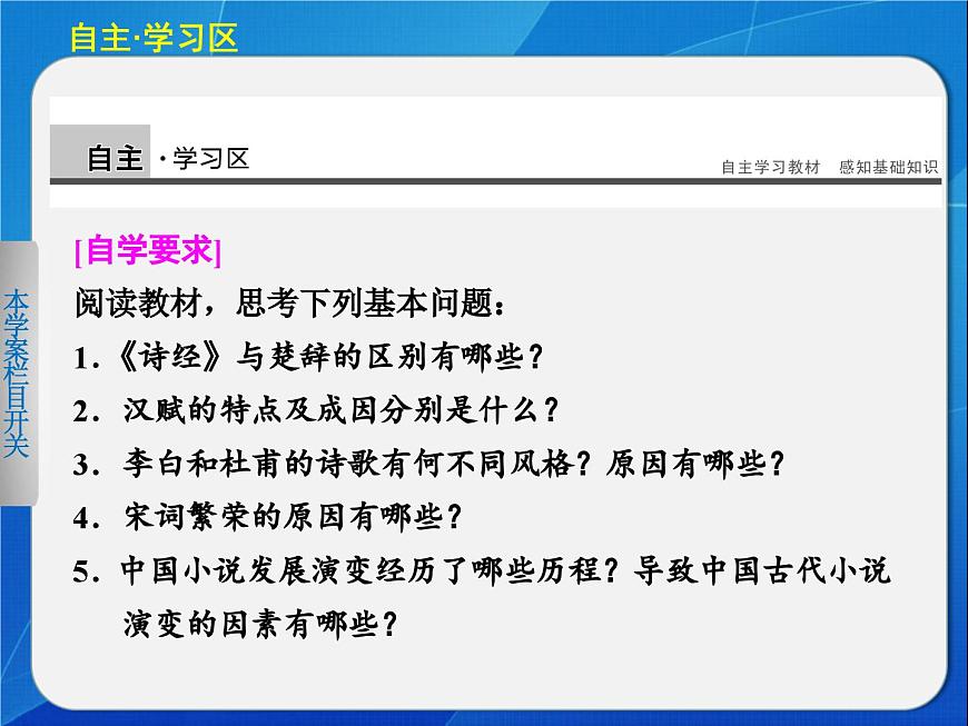 岳麓版高中历史必修3 2-9《诗歌与小说》课件第2页