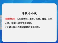 高中历史岳麓版必修3 文化发展历程诗歌与小说说课课件ppt