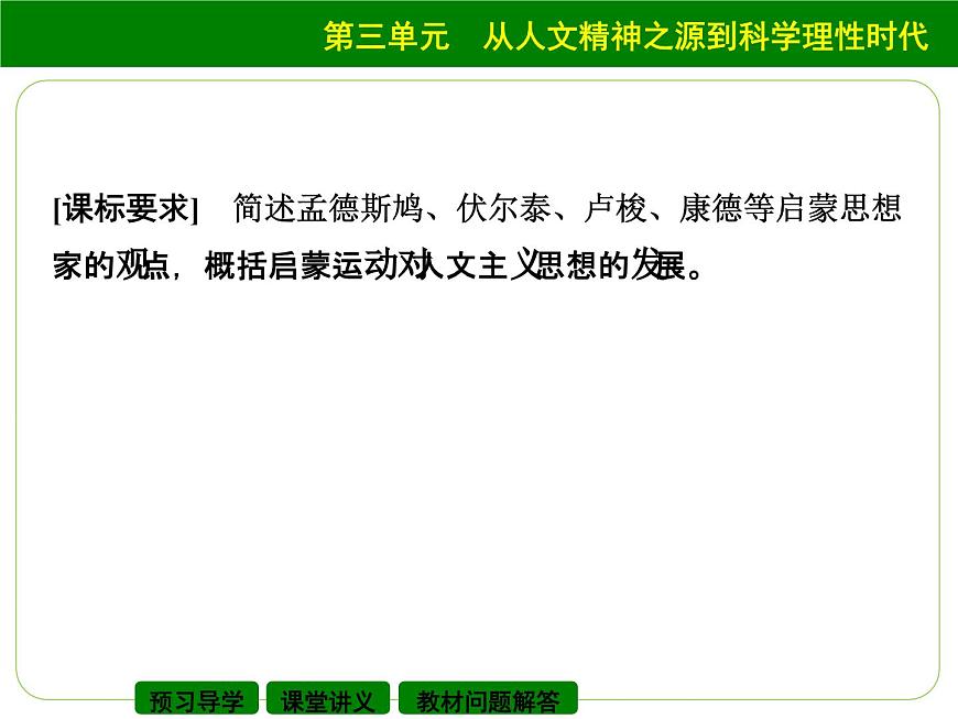 岳麓版高中历史必修3 3-14《理性之光》课件第2页