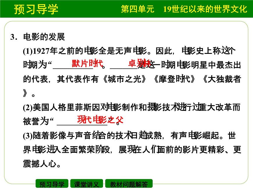 岳麓版高中历史必修3 4-19《电影与电视》课件第4页