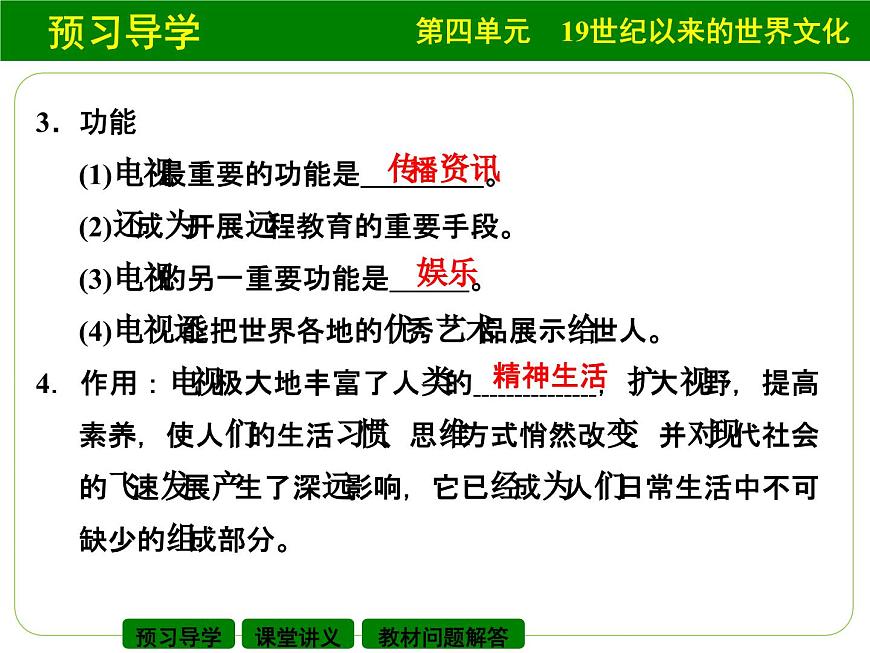 岳麓版高中历史必修3 4-19《电影与电视》课件第7页