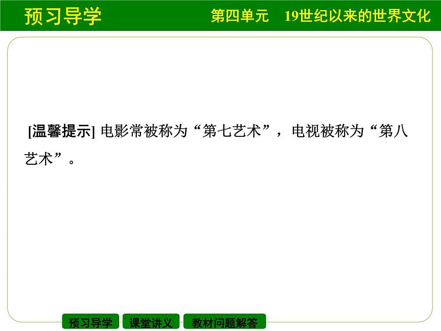 岳麓版高中历史必修3 4-19《电影与电视》课件第8页