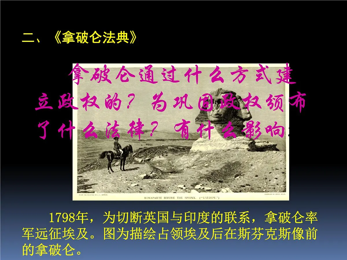 岳麓版高中历史选修4 2-9《法国大革命的捍卫者拿破仑》课件第7页