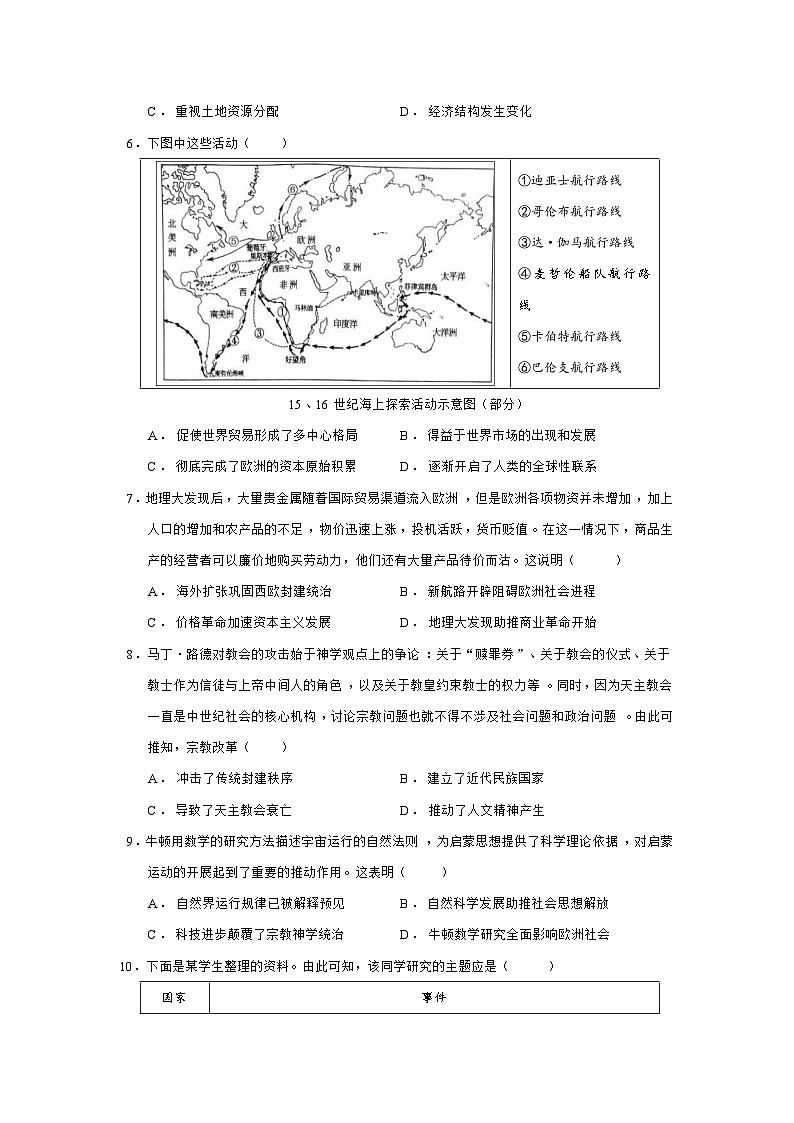 2024—2025学年度河南省商丘市商师联盟高一第二学期期中联考历史试题（含答案）第2页