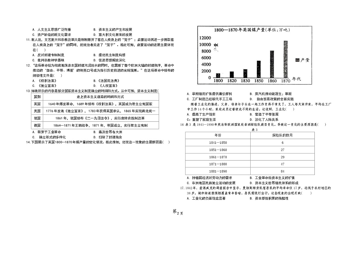 山东省聊城一中老校区2024-2025学年高一下学期第二次月考历史试题第2页