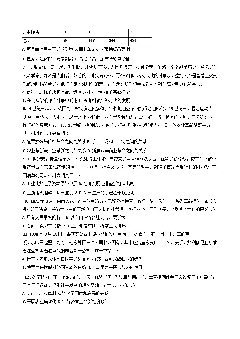 湖北省黄石市有色第一中学2024--2025学年高一下学期6月考试历史试题（含答案）第2页